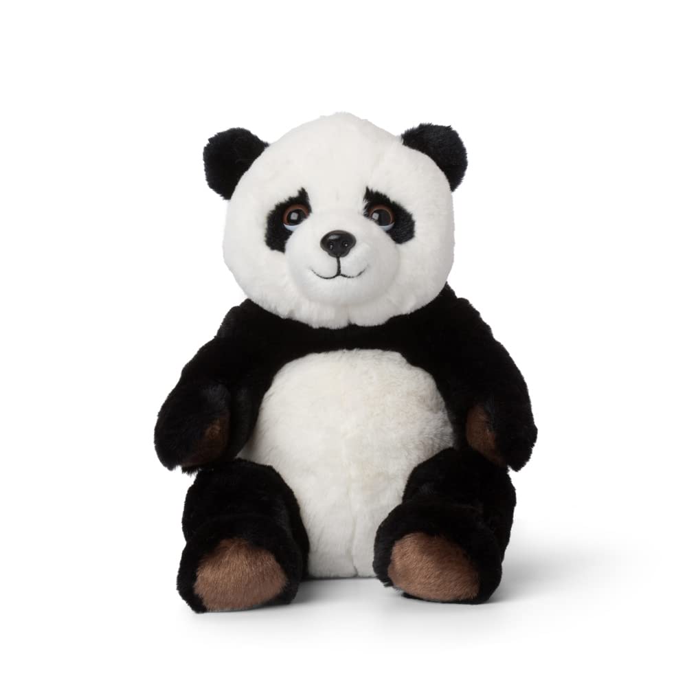 WWF Plüsch WWF 01100 Eco Plush Toy Panda, Lifelike Designed Cuddly Toy, Approx. 23 cm, Wonderfully Soft and Cuddly, Hand Wash Possible