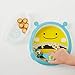 Skip Hop Baby Self-Feeding Training Dishes: Microwave and Dishwasher Safe Training Plate, Bee