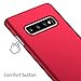 Samsung Galaxy S10 Plus Case, Almiao [Ultra-Thin] Minimalist Slim Protective Phone Case Back Cover for Samsung Galaxy S10 Plus (Smooth Red)