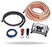 InstallGear 1/0 Gauge Amp Kit Ga Amplifier Installation Wiring (Power Only)