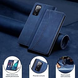 Jasonyu Flip Wallet Case for Samsung S20 FE,Leather