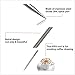 3 Pcs Coffee Latte Art Pen Stainless Steel Tool Espresso Machine Cafe Home Kitchen for Latte Art use by PPX