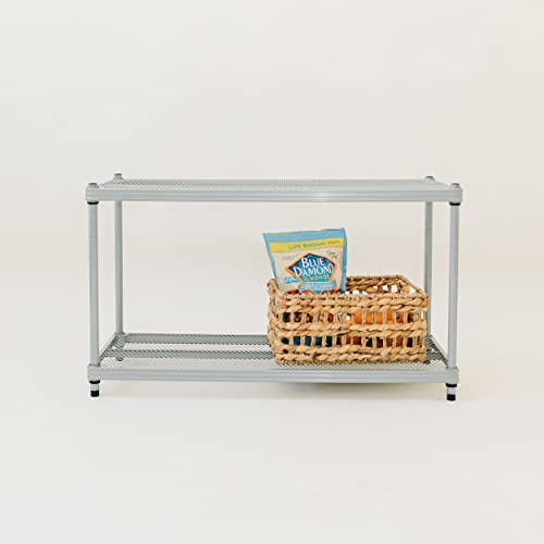 Design Ideas Meshworks 2 Tier Short Stacking Heavy Duty Metal Storage
