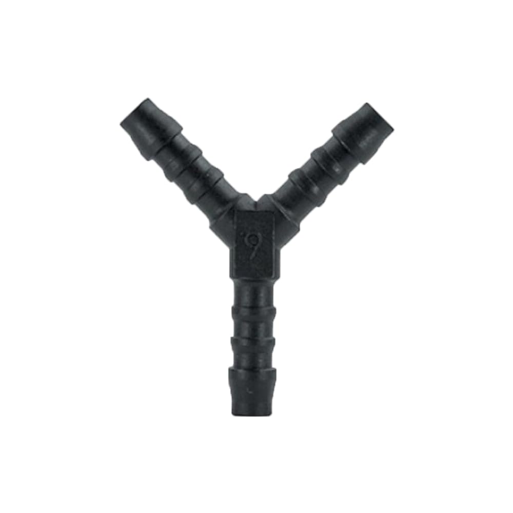 UKCABLE-TIES 2X Y-Piece Splitter Connector Hose Tube Pipe 3-Way Fuel Air Water Pipe Connector Joiner (Size: 6mm - (PJ37))