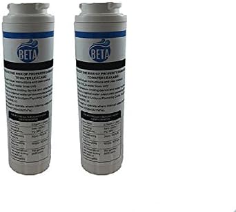 2-Pack Beta Water Filter Replacement Cartridge Compatible to Whirlpool PUR Push Button 4396841, 4396710, Pur Filter3