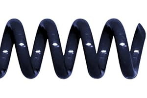 TruBind 10mm (3/8 in.) Spiral Binding Coils for Reports, Presentations and Proposals | 4:1 Pitch | 12 in. Length | Navy | 75 Sheets Binding Capacity | 100 Pack