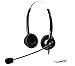 Audicom H201STAC Corded Office Telephone RJ Headset with Flexible Noise Canceling Mic for Aastra Shoretel E20 Polycom 335 VVX400 Digium D40 D70 Altigen 500 720 Comdial & Starleaf IP Phones