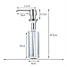 Fapully Commercial Bathroom Brushed Nickel Deck Mount Kitchen Under Sink Liquid Dish Soap and Lotion Dispenser,Countertop in Counter Kitchen Soap Dispenser