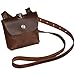 Hide & Drink, Liquor Flask Holder with Adjustable Strap (Bottle not Included) Travel Accessory, Full Grain Leather, Handmade, Bourbon Brown