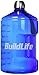 BuildLife 1 Gallon Water Bottle Motivational Fitness Workout with Time Marker/Drink More Daily/Clear BPA-Free/Large 128OZ /73OZ /43OZ Capacity
