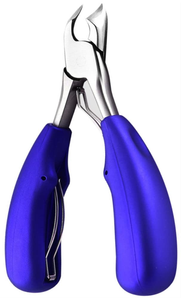 Toenail Clippers for Thick or Ingrown Toenails - YEESAM Precision Straight Edge Long Handle Toe Nail Clippers Scissors for Seniors Professional Trimmer (Starry Blue)