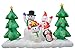Impact Canopy Inflatable Outdoor Christmas Decoration, Lighted Snowman Family, 8 Feet Wide