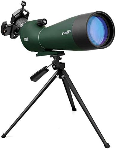Amazon Svbony Sv28 フィールドスコープ スポッティングスコープ 傾斜型 60x 80mm Bk7プリズム 多層コーティング Ip65防水 天体観測 野鳥観察 バードウォッチング 汎用スマホアダプタ付き 卓上三脚付き フィールドスコープ 通販