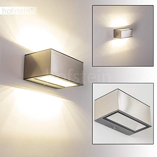 LED Außenwandleuchte Spider, Wandlampe aus Metall in Edelstahl, Gartenbeleuchtung 9 Watt, 480 Lumen, 4000 Kelvin… – Bild 3