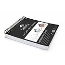 100-Sheet Sketchpad Artist Pro, Watercolor, and Acrylic Art Pad for Sketching, Ink Sketch Book, Coloring Notebook - 98 Ib/160 g/m2-9 x 12 in Multi-Media Spiral Notebook, Drawing Paper, Drawing Pad