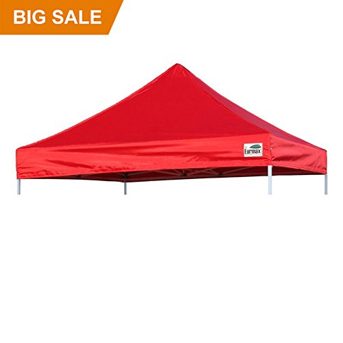 Eurmax New Pop Up 10X10 Replacement Instant Ez Canopy Top Cover (Red)