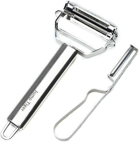 Jump Tiger Ultra Sharp Stainless Steel Dual Julienne & Vegetable Peeler Multi-functional Tool Set