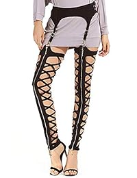 Leggings sexy con hebilla para dama