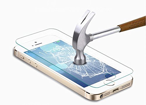 Balee iPhone 5s Screen Protector,Ultra Thin Anti-Scratch Tempered Glass Screen Protector for iPhone 5S, 5, 5c,SE
