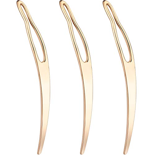 Dreadlocks Tool, Interlocking Tools for Locs, Easyloc Hair Tool for Dreadlocks, Interlocks or Sisterlocks, Tightening Accessories for Small Starting and Maintaining Your Locs (3 Pieces, Rose Gold)
