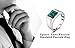 Jewelrypalace Men's Square 2.2ct Simulated Green Emerald Engagement Ring, 14K White Gold Plated 925 Sterling Silver Promise Rings, Fashion Gemstone Jewelry Gift For Men 10