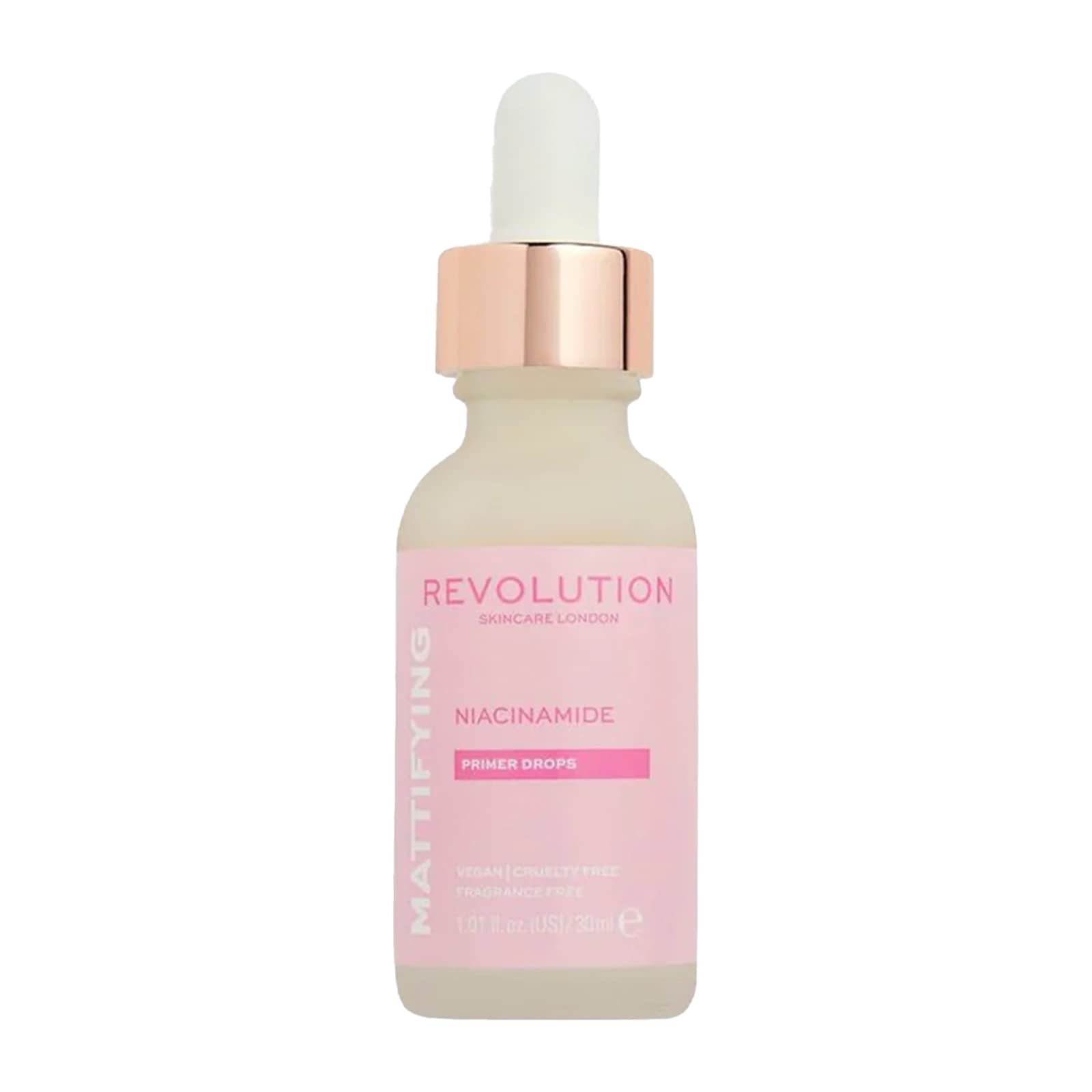 Revolution Skincare Make Up Primer, Niacinamide Serum, Mattifying & Oil Control Primer Drops, Reduces Redness, Vegan & Cruelty-Free, 30ml