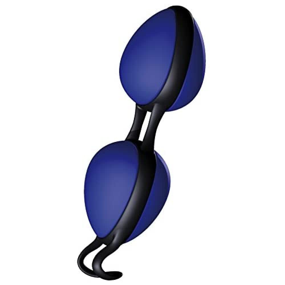 JOYDIVISION Joyballs Secret Duo - Loveballs Duo Blue | Vaginal Ball for Pelvic Floor Fitness |Pleasure Balls Made from Silikomed/TPE | Compatible with Water-Based and Silicone lubricants