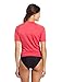 Kanu Surf Women's UPF 50+ Short Sleeved Active Rashguard & Workout Top, Breeze Raspberry, Large