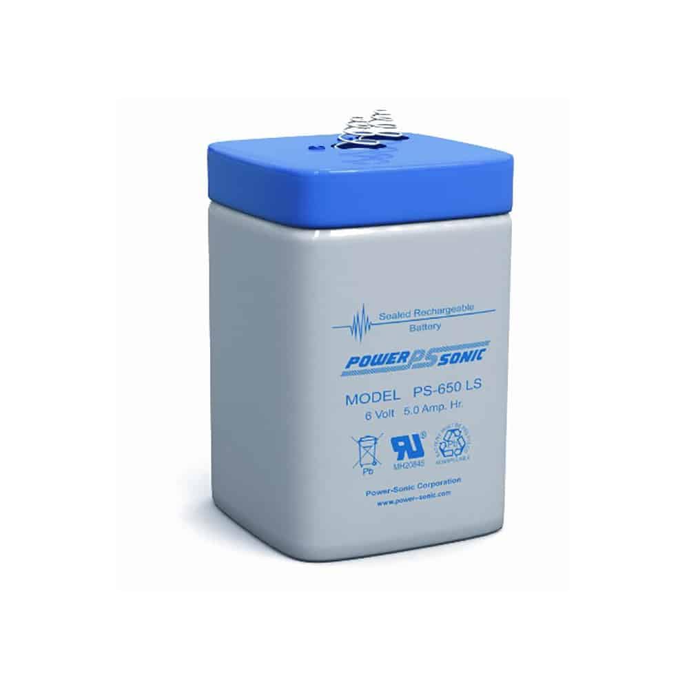 Power-Sonic PS-650 LS ~ Batería SLA Recargable 6v 5ah