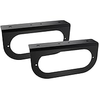Linone 4 Pcs 6" Oval Tail Light Mounting Bracket, 3 Mm Black - View #11