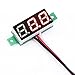 DROK DC 0-100V 12V Car Automotive Battery Monitor Voltage Meter, Small 0.28 Inch Red LED Display Panel Digital Voltmeter Gauge