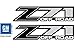 Decal Mods Z71 Off Road Black Decals Stickers fits Chevy Silverado (2001-2006) Bed Side 1500 2500 HD (Set of 2) Black Gray - FB