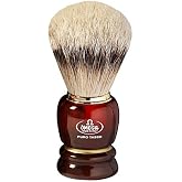 Omega Silvertip Badger Shaving Brush with Resin Handle.