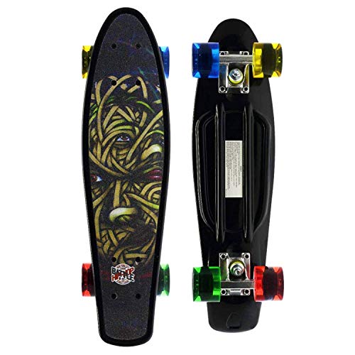 Merkapa Complete 22 inch Cruiser Skateboard for Youth, Begin