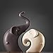 Ctystallove Home Decor Accessories Animal Porcelain Ornaments Ceramic Crafts Art Figurines (Elephant)
