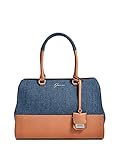 GUESS Factory Women's Out And About Denim Satchel