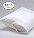6 Pack Italian Collection 100% Waterproof Vinyl Pillow Bed Bug Protector Zippered Pillowcase, Pillow Encasement Covers – Standard