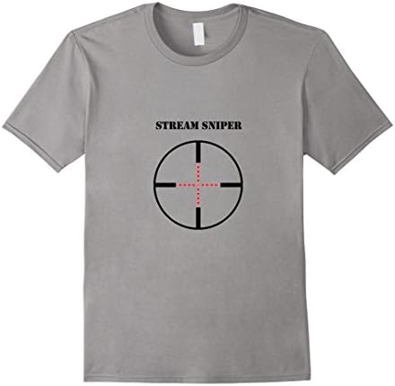 Mens Stream Sniper T-Shirt Large Slate