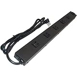 24" 6 Outlet Metal Power Strip, K2066NV1S