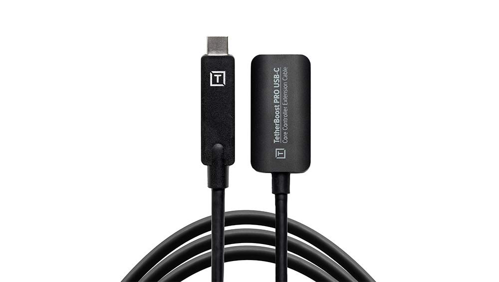 Tether Tools TetherBoost Pro USB-C Core Controller Extension Cable - Extension for USB-C Cable (Black)