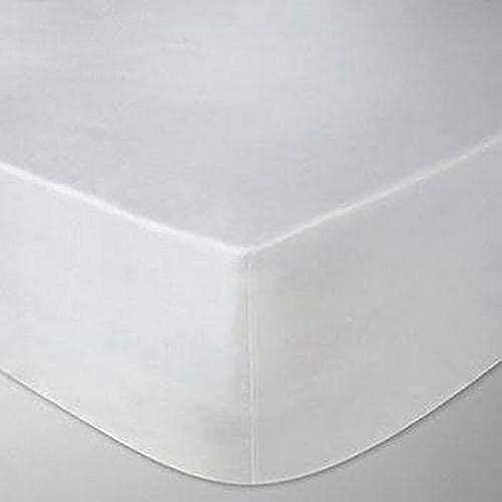 400 Thread Egyptian Cotton 46CM / 18 Inches Ultra Deep Fitted Bed Sheet, White - Double