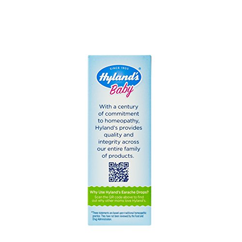 Hyland's Baby Infant Ear Drops, Natural Homeopathic Earache Pain Relief