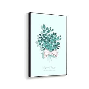 Framed Canvas Wall Art for Living Room, Bedroom Beautiful Bunch Flowers Canvas Prints for Home Decoration Ready to Hanging - 16x24 inches