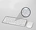 HaloVa Wireless Keyboard and Mouse Ultra-Thin Mute Wireless Keyboard and Mouse Combo for PC Mac Laptop, Silver