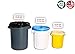 Resilia Tall 15 Gallon Trash Bags - Black 100 Bags/Roll, 1 Mil Thick, 24x33 inches (WxH), Wire Ties Included, MADE IN USA