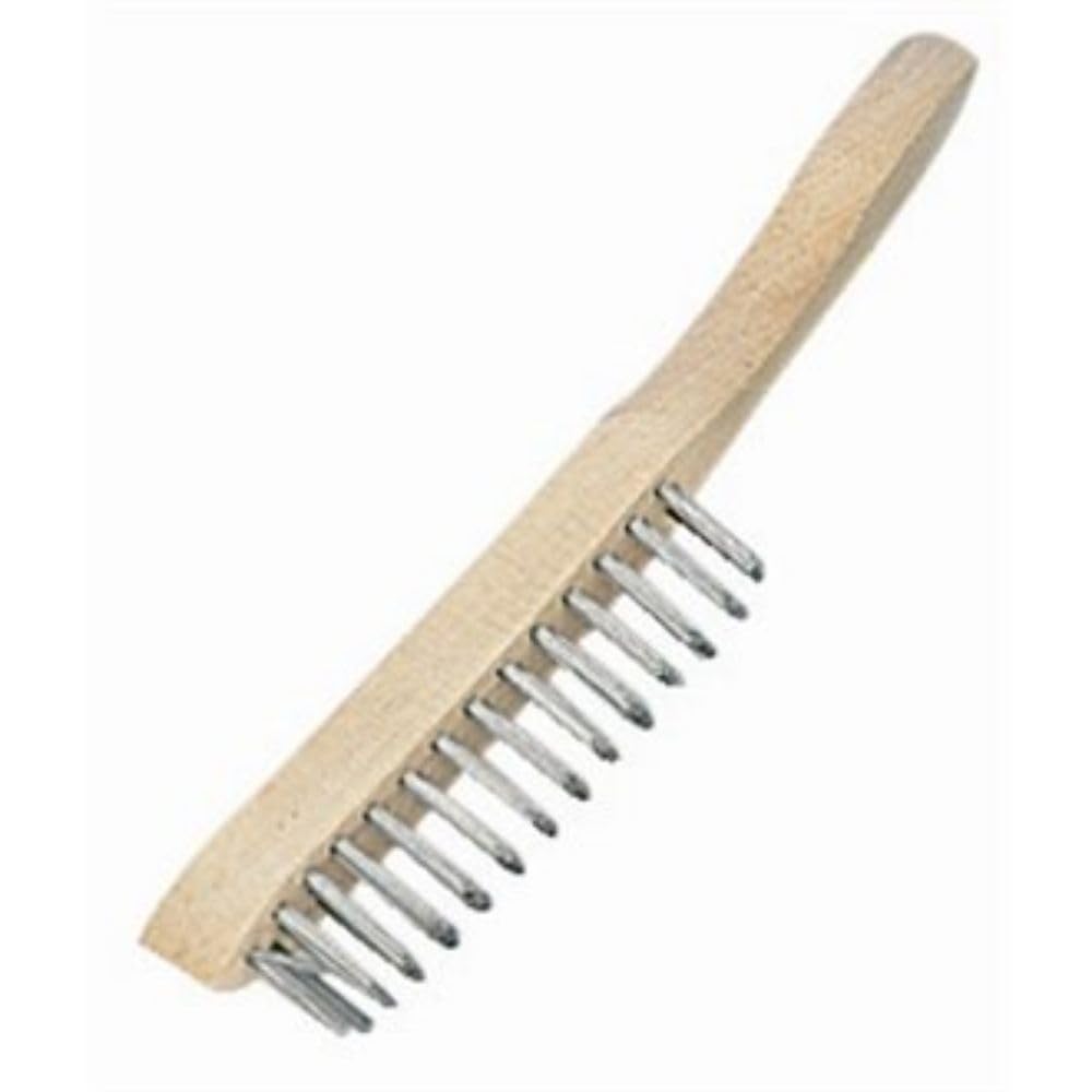 Stalwart L405 Wire Grill Brush Wooden Handle And Wire Bristles