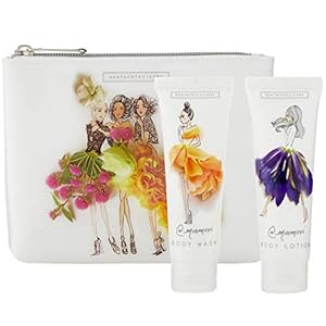 Heathcote & Ivory Meredith Wing Body Care Cosmetic Bag with Body Wash and Lotion, 0.126 kg