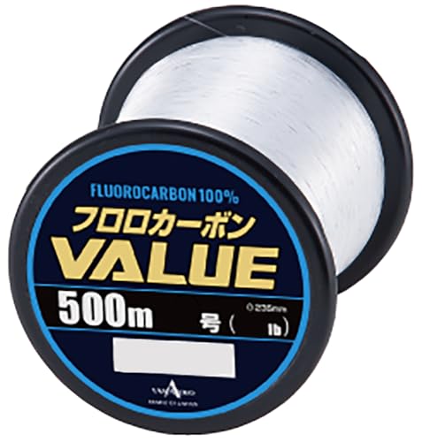 ヤマトヨテグス(Yamatoyo) フロロカーボン VALUE ボビン巻 透明 500m 3号