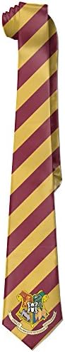 YotoGo Men's Harry Potter Hogwarts School Of Witchcraft And Wizardry Skinny Slik Ties / Neckties White