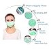 100 Pcs Disposable Surgical Flu Face Masks, 3-Ply Thicker Super Filter Pollen Dust and Bacteria, Anti allergy Dental Medical Procedure Mask (Green)